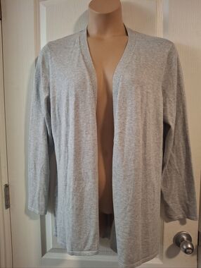 Maurices NWOT XXL Women’s Open-Front Lightweight Gray Cardigan Sweater